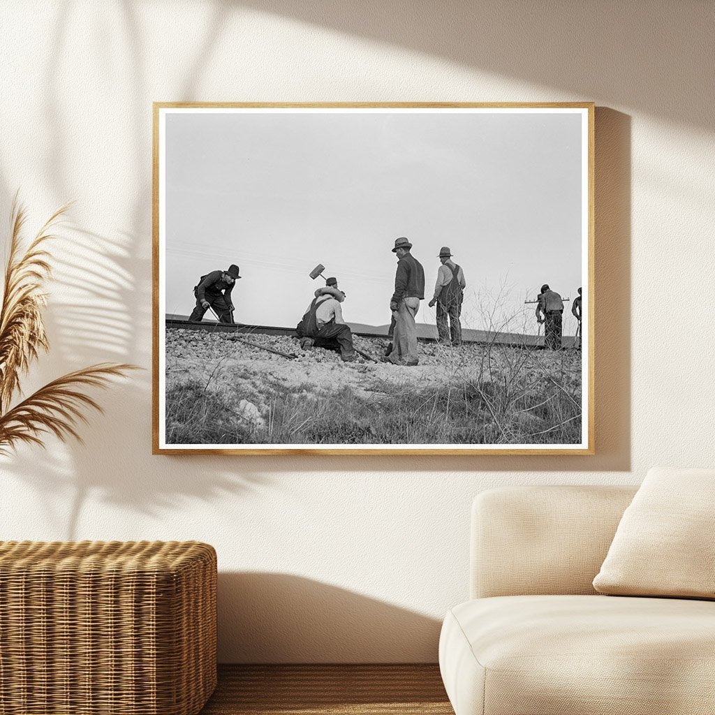 Vintage 1937 Photo of White Section Gang in King City California - Available at KNOWOL
