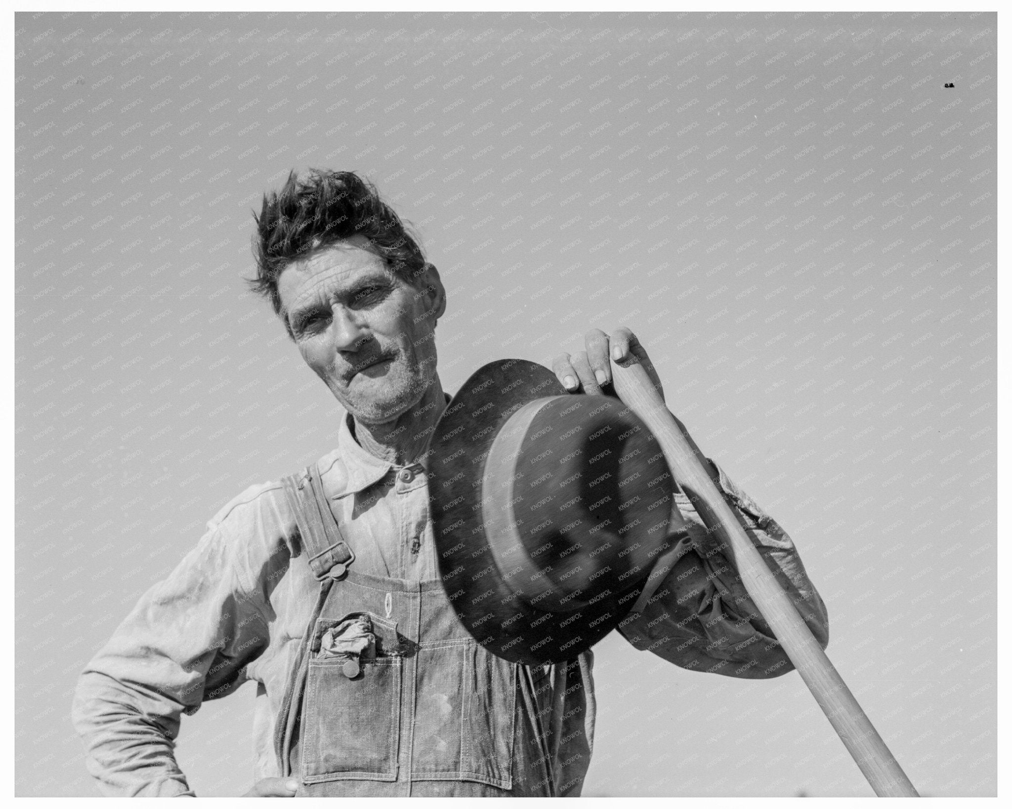 Vintage 1937 Photograph of Laborer in Mississippi Delta - Available at KNOWOL