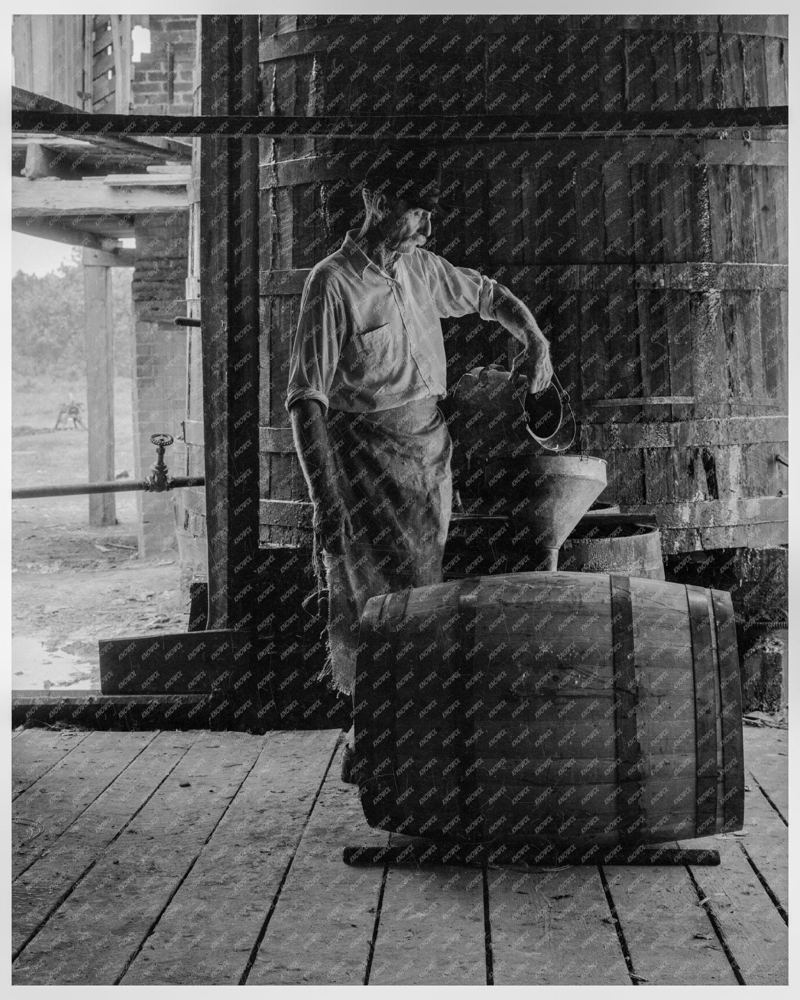 Vintage 1937 Photograph of Turpentine Stiller in Valdosta Georgia - Available at KNOWOL