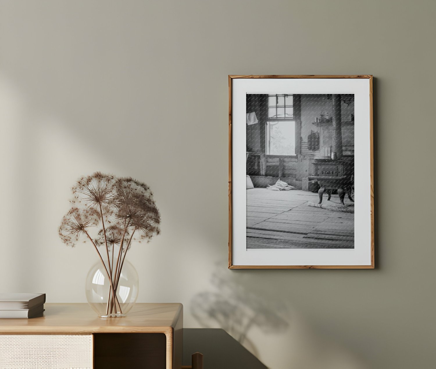 Vintage 1937 Photograph of Vacant Plantation House Interior in Greene County Georgia - Available at KNOWOL