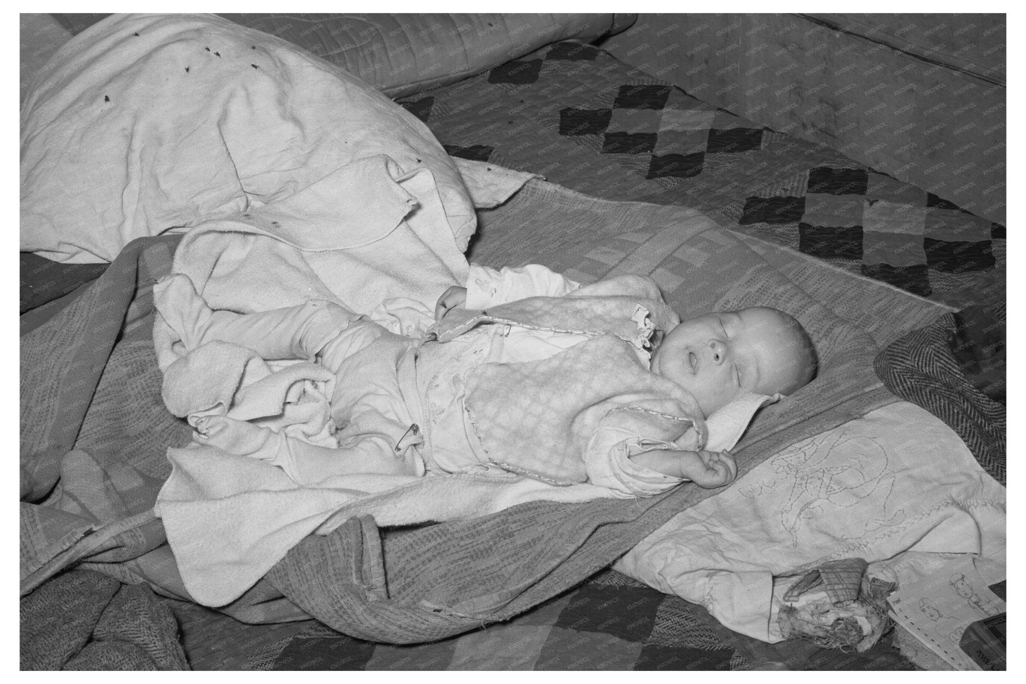 Vintage 1939 Baby in Shantytown Corpus Christi Texas - Available at KNOWOL