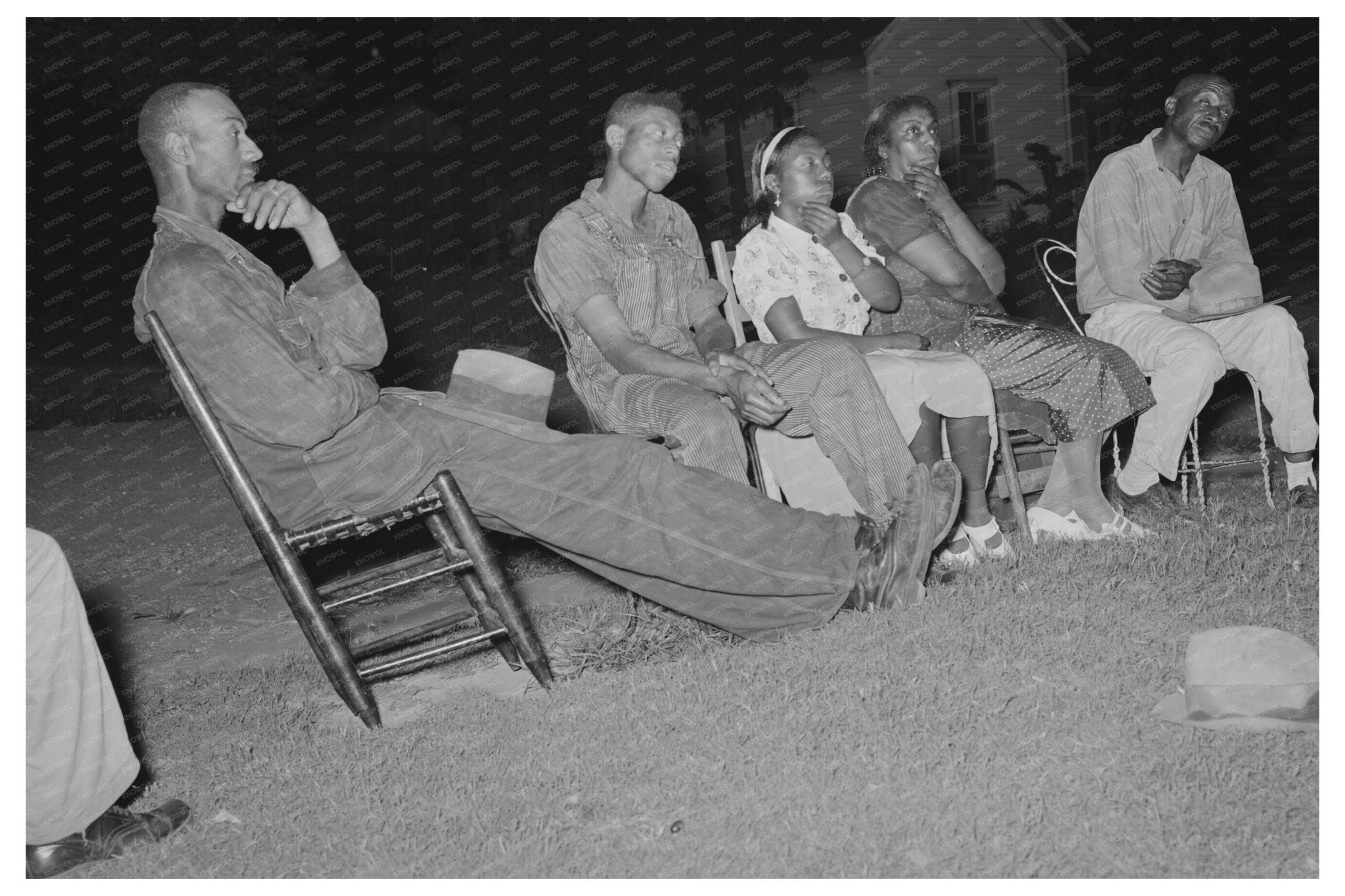 Vintage 1939 Image of Workers Alliance Meeting in Oklahoma - Available at KNOWOL