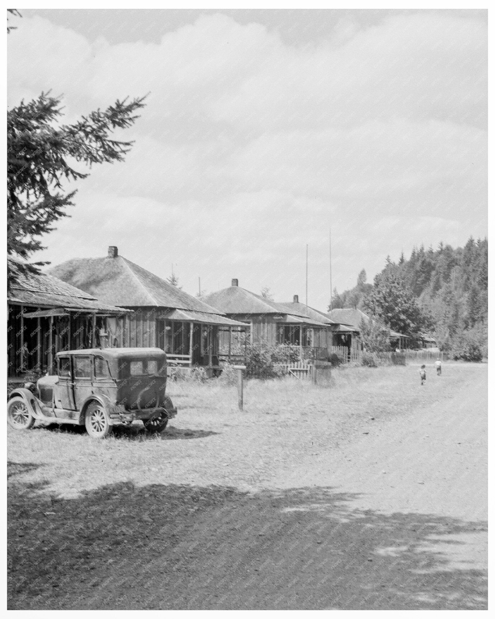 Vintage 1939 Photograph of Company Houses in Malone Grays Harbor County Washington - Available at KNOWOL
