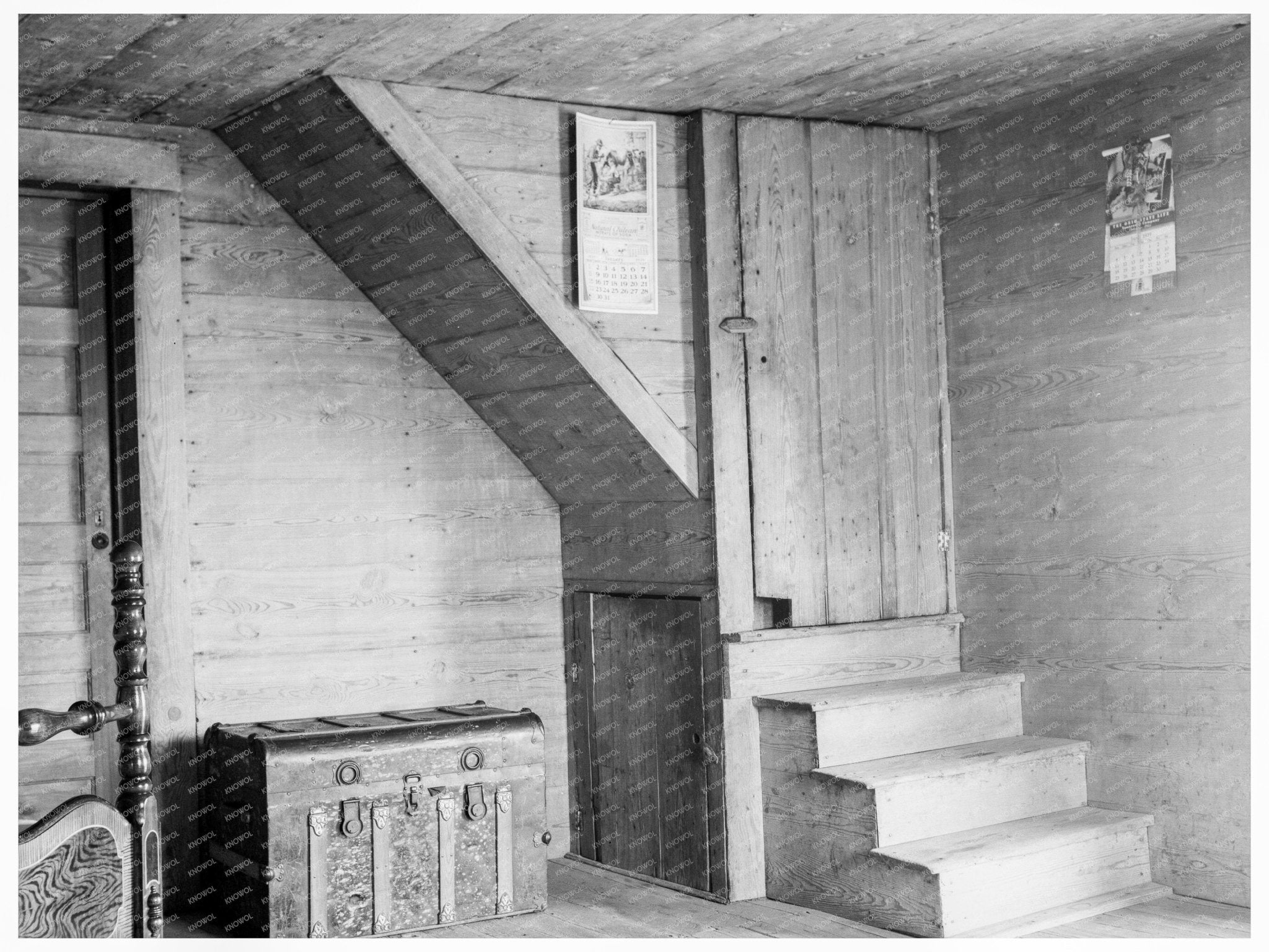 Vintage 1939 Tobacco Farmers Home Interior North Carolina - Available at KNOWOL