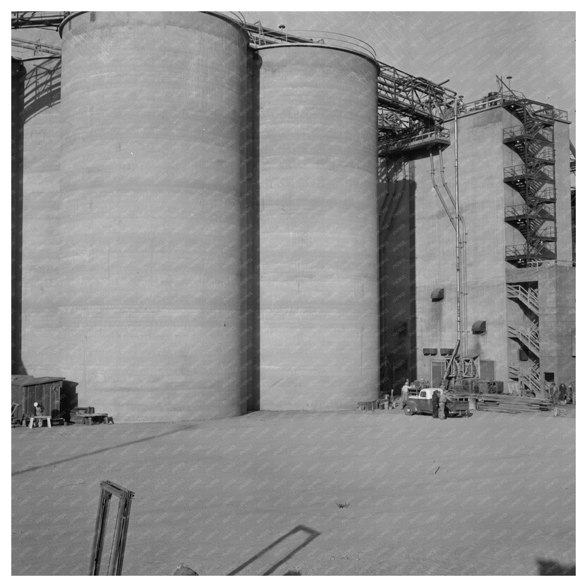 Vintage 1942 Las Vegas Magnesium Production Silos - Available at KNOWOL