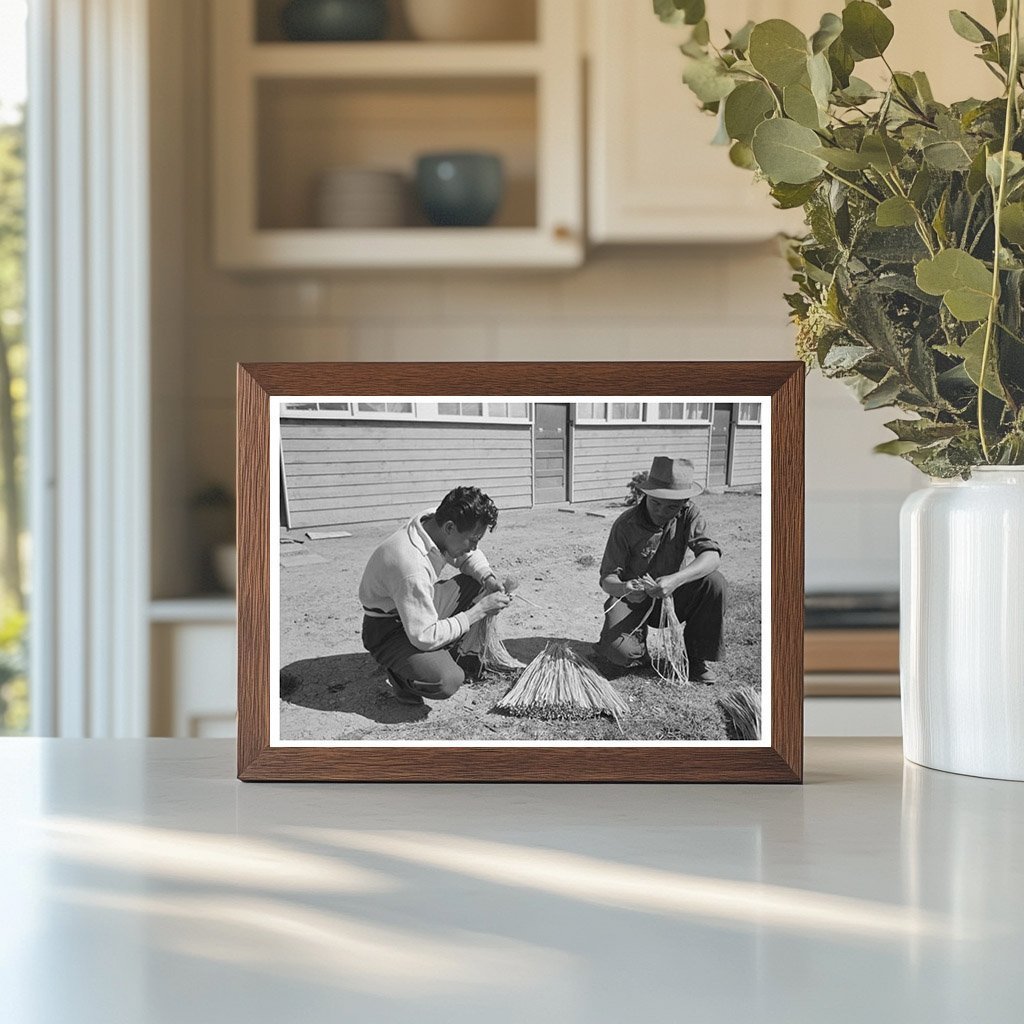 Vintage Agricultural Worker Bunching Carrots 1942 - Available at KNOWOL