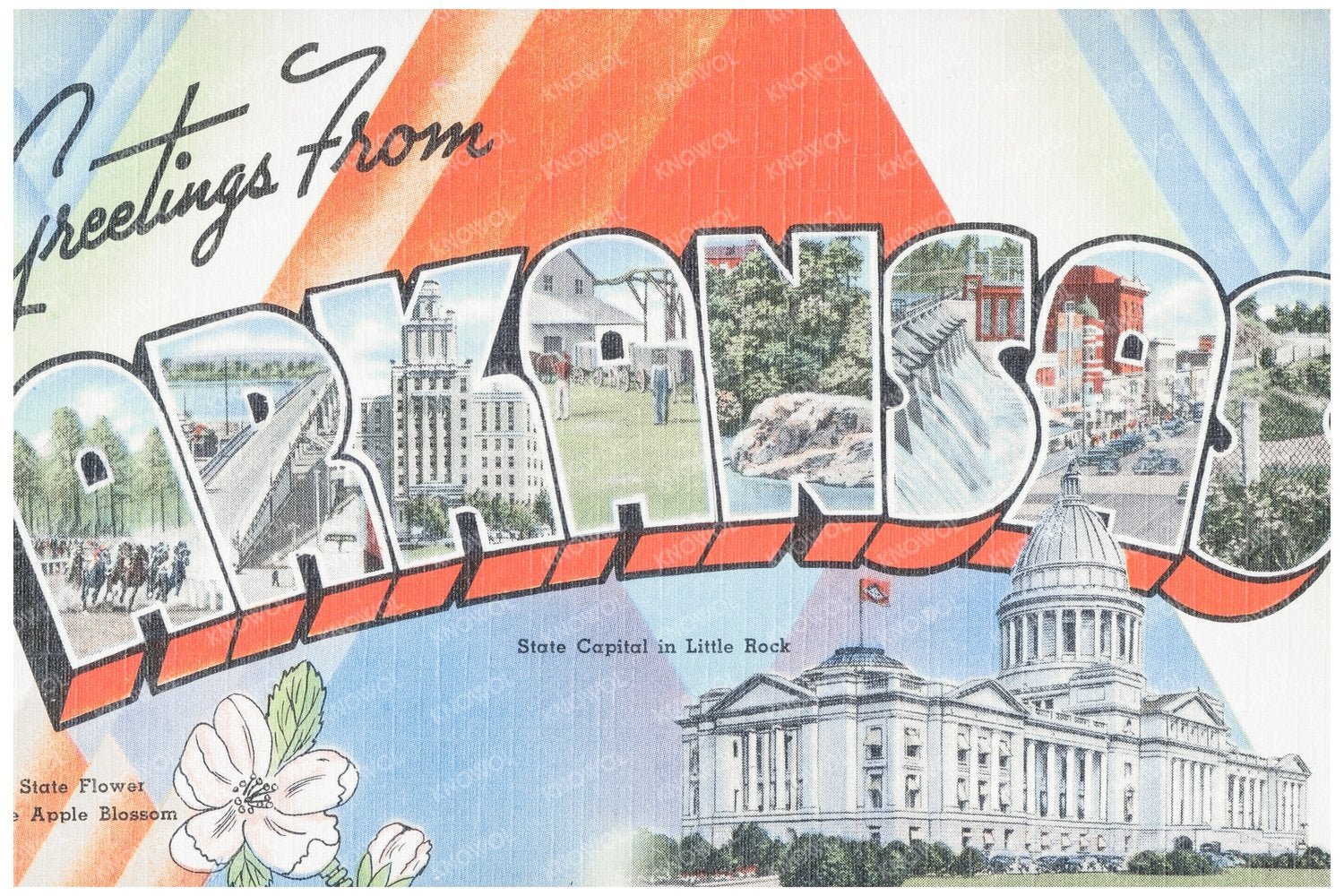 Vintage Arkansas Postcard 1930 - 1945 Tichnor Brothers Collection - Available at KNOWOL
