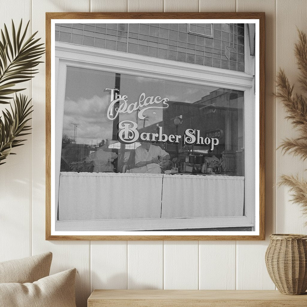 Vintage Barber Shop Klamath Falls Oregon July 1942 - Available at KNOWOL