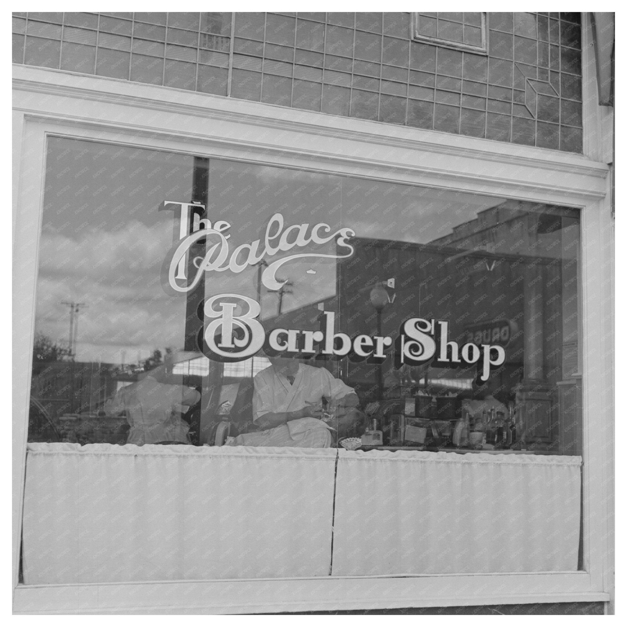 Vintage Barber Shop Klamath Falls Oregon July 1942 - Available at KNOWOL