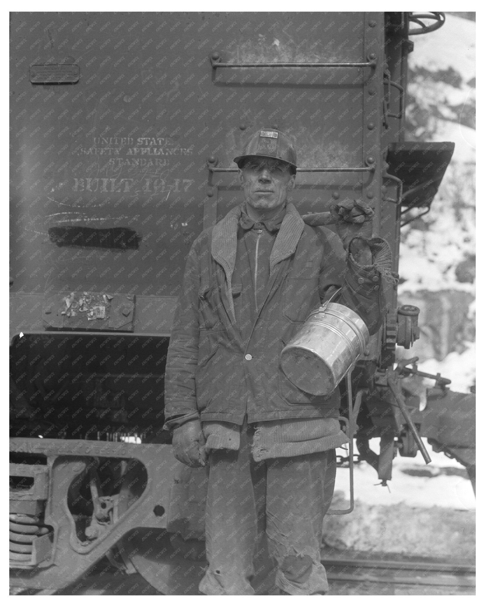 Vintage Coal Miner Photograph Consumers Utah March 1936 Working Conditions History - Available at KNOWOL