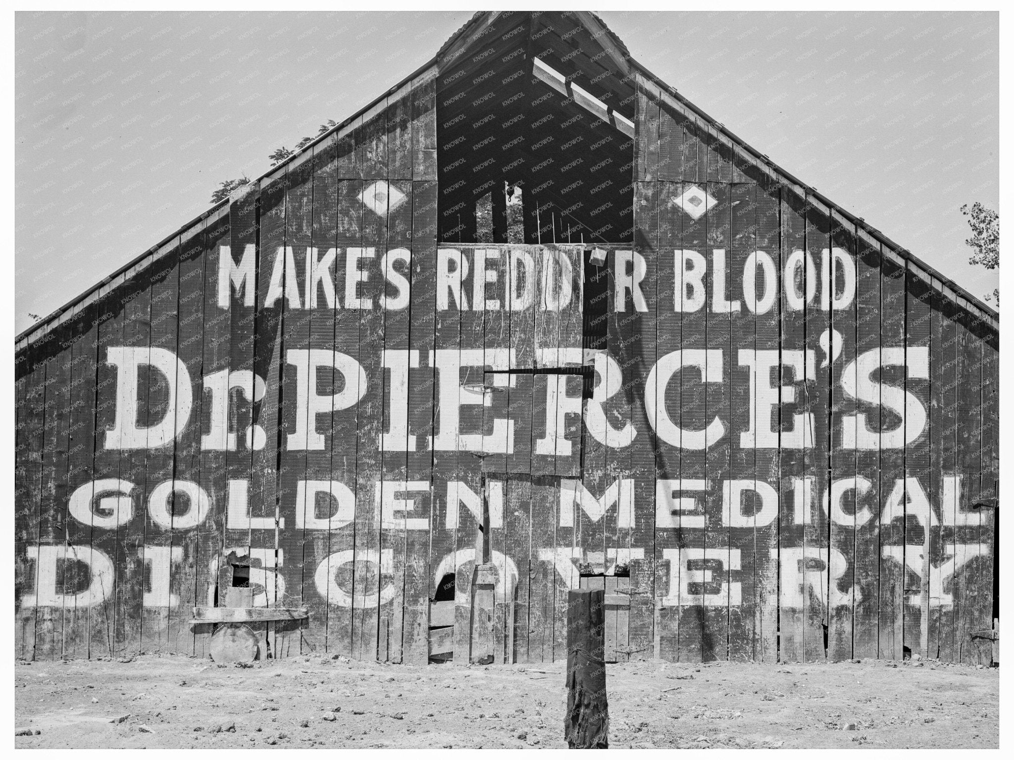 Vintage Dairy Barn in California May 1939 - Available at KNOWOL