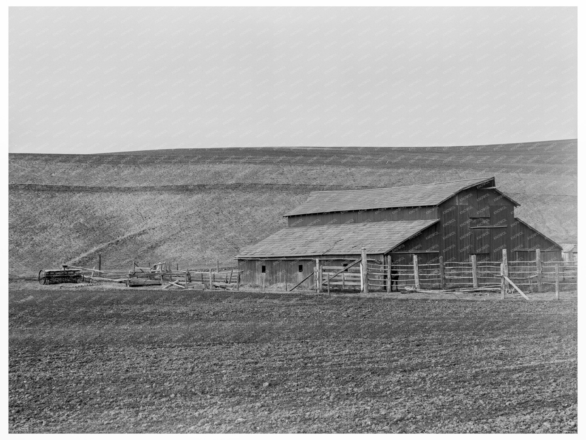 Vintage Dairy Farm Near Santa Maria California 1939 - Available at KNOWOL