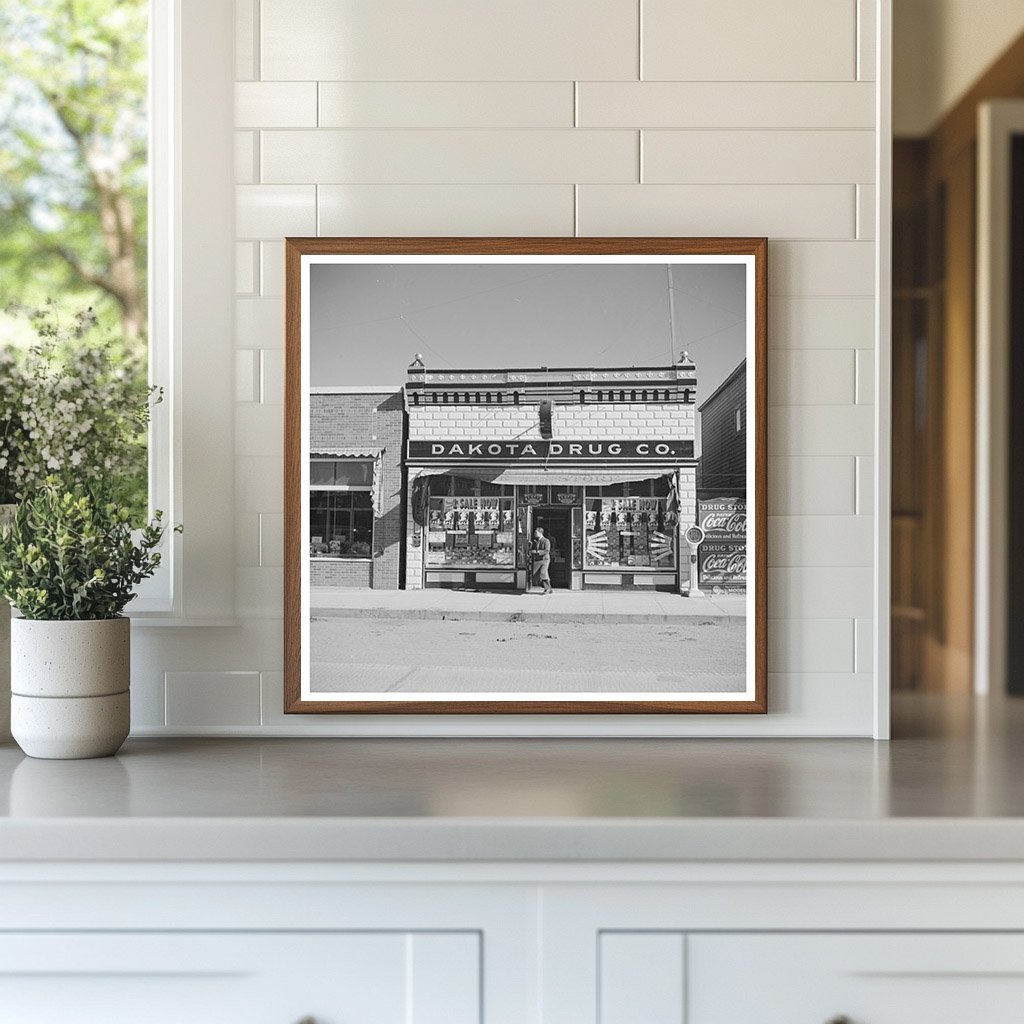 Vintage Drug Store in Stanley North Dakota 1937 - Available at KNOWOL