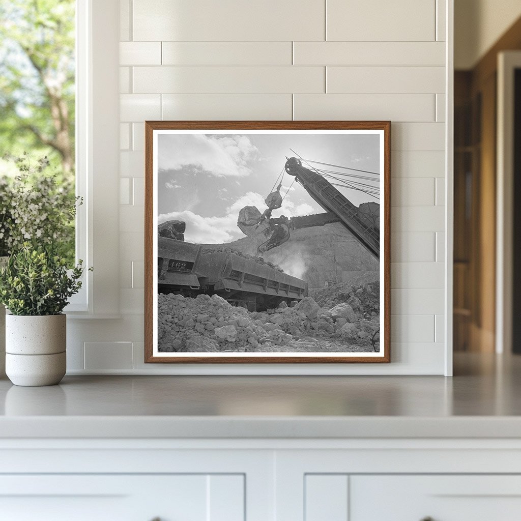 Vintage Electric Shovel at Morenci Copper Mine 1950 - Available at KNOWOL