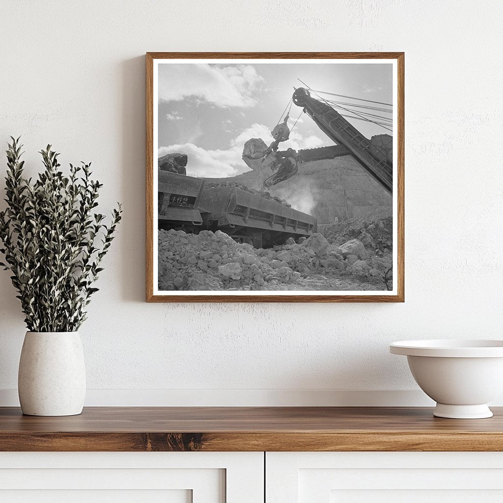 Vintage Electric Shovel at Morenci Copper Mine 1950 - Available at KNOWOL