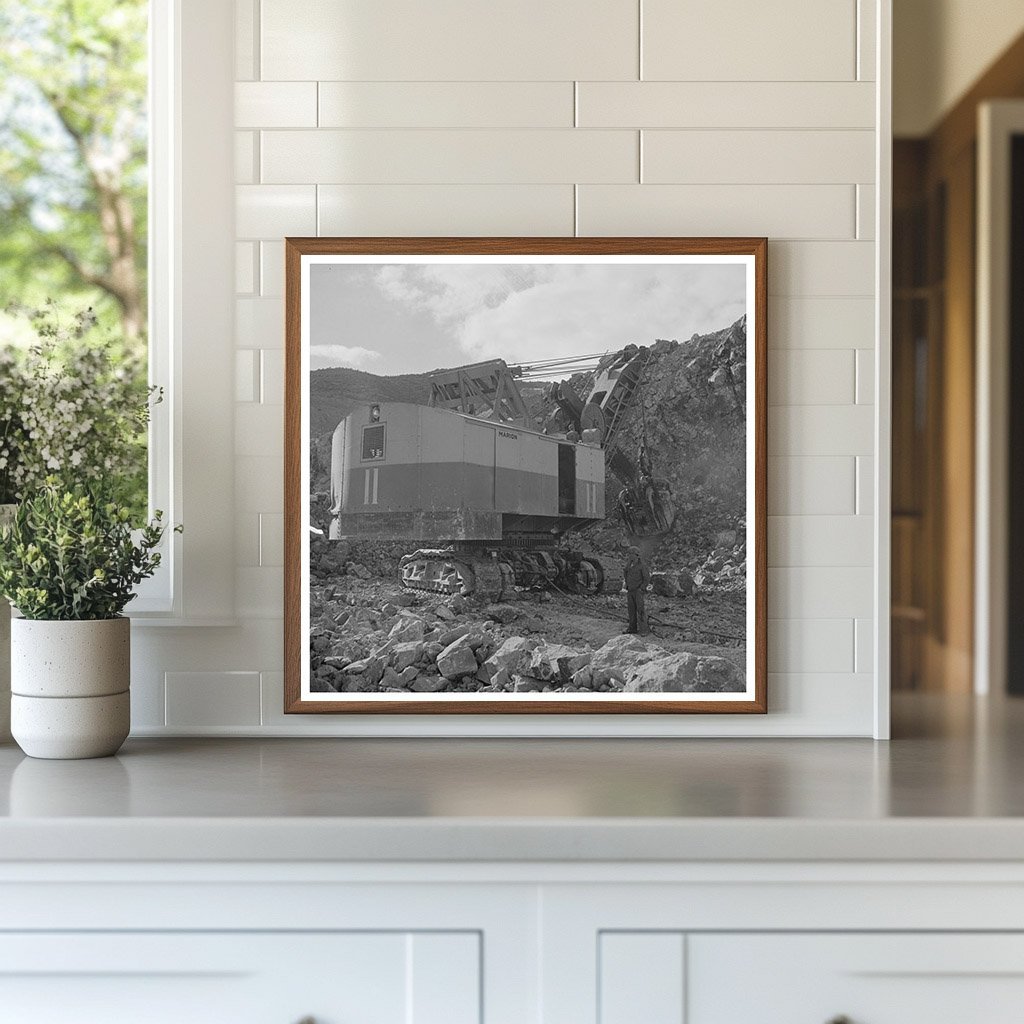 Vintage Electric Shovel in Morenci Copper Mine 1950 - Available at KNOWOL