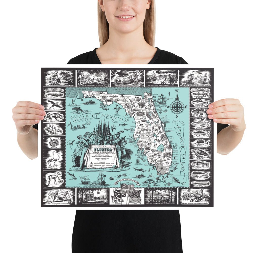 Vintage Florida, a one page history dedicated to the Old Timers, 1951 - Available at KNOWOL