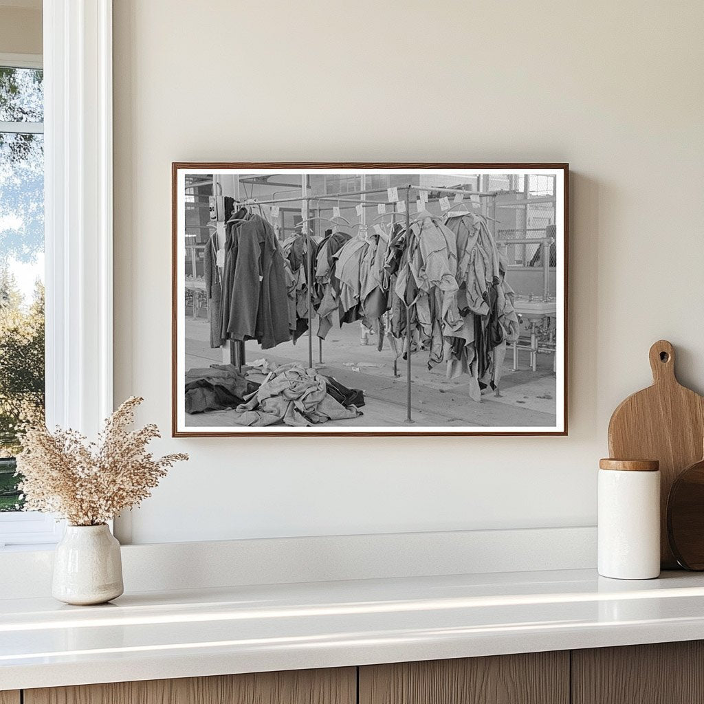 Vintage Garment Factory Racks Hightstown NJ 1936 - Available at KNOWOL