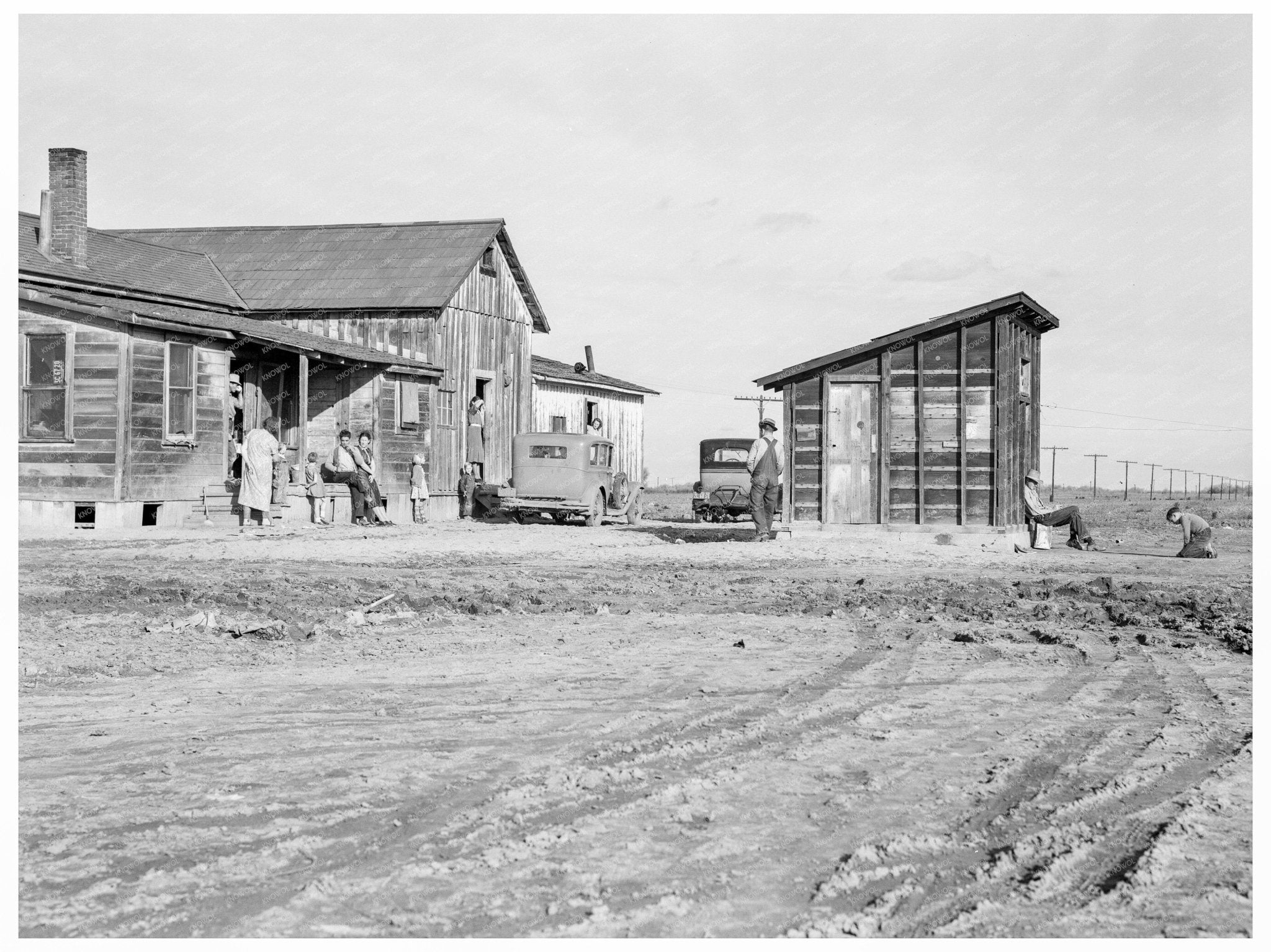 Vintage House for Migrant Families Firebaugh California 1939 - Available at KNOWOL