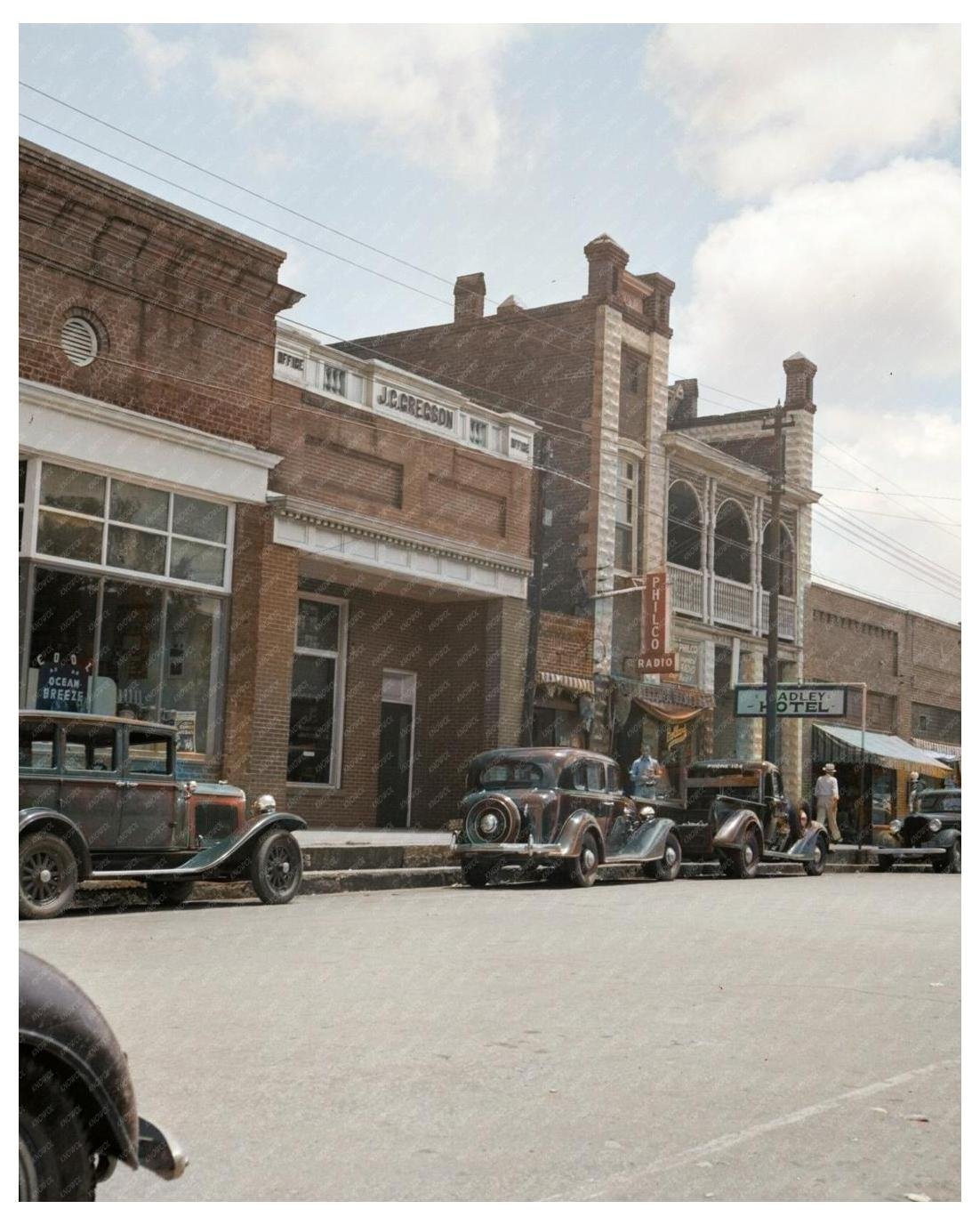 Vintage Image of Fayetteville Street, Siler City, North Carolina, 1939 - Available at KNOWOL