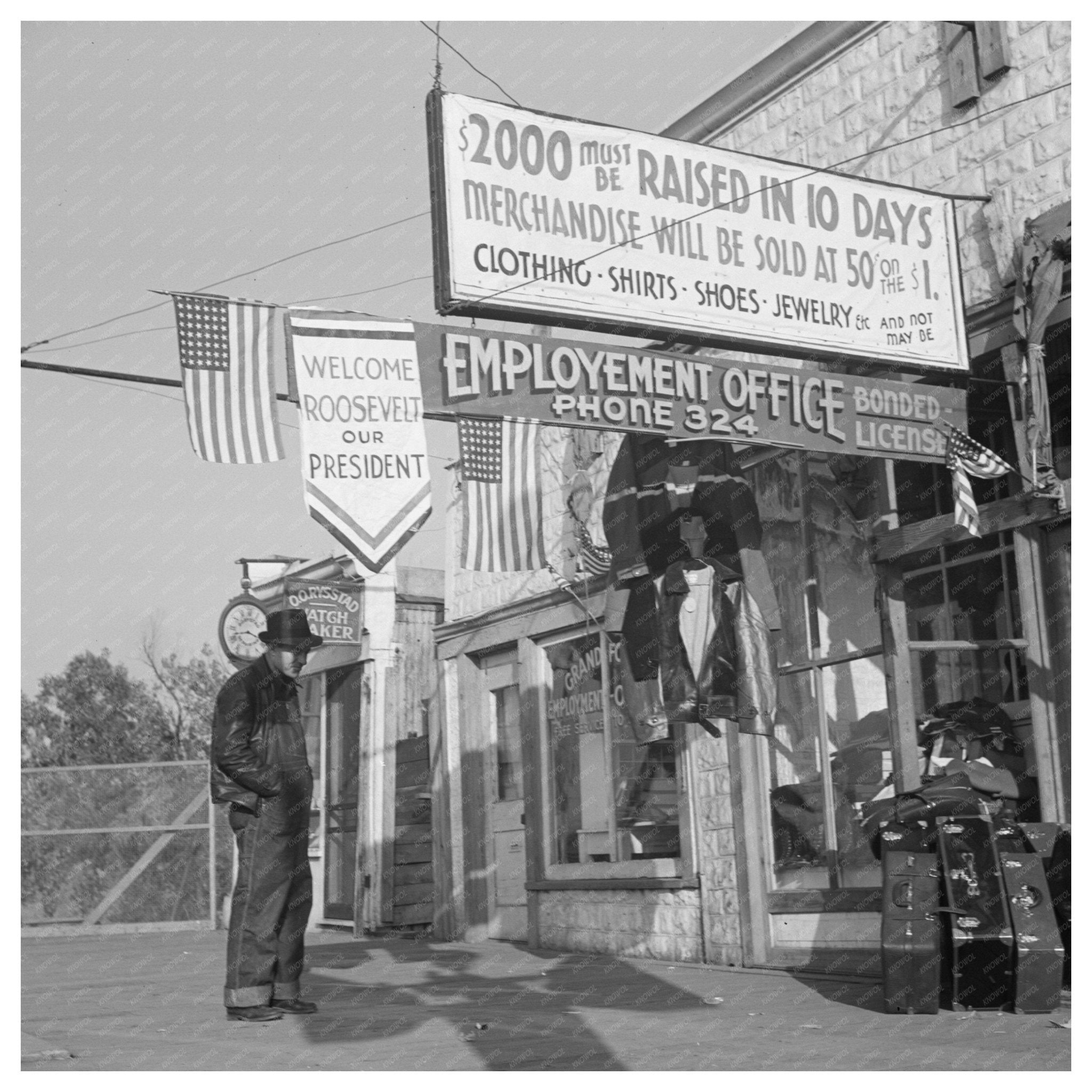 Vintage Luggage in Grand Forks North Dakota 1937 - Available at KNOWOL