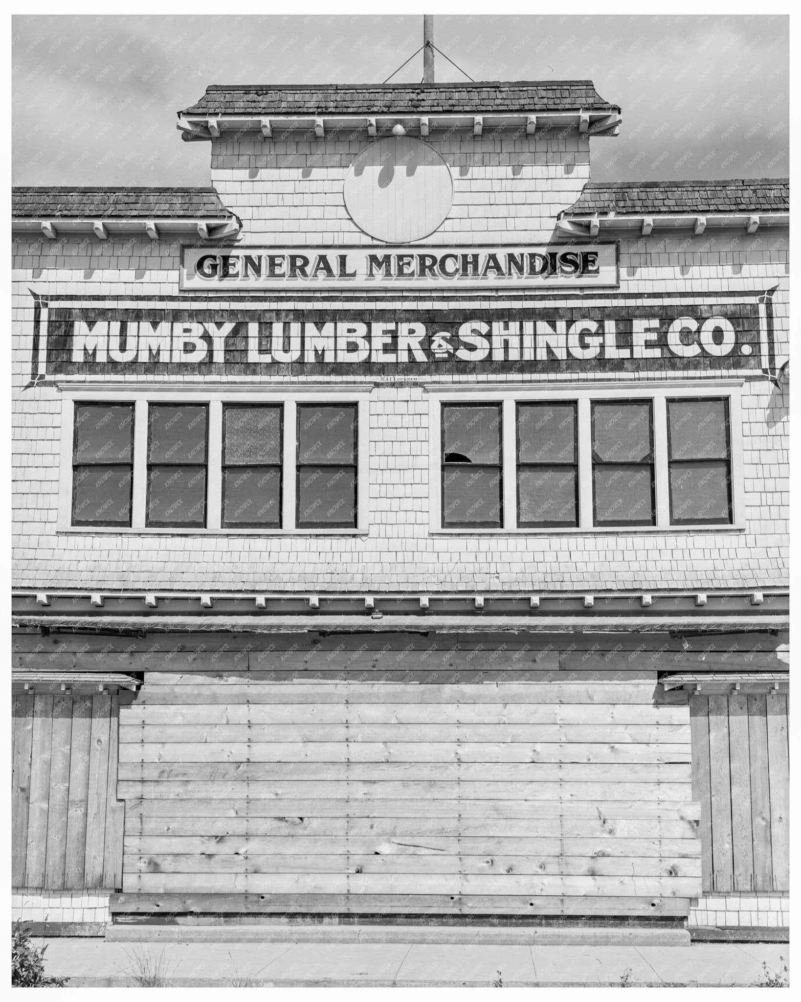 Vintage Office and Company Store in Malone Grays Harbor County Washington 1939 - Available at KNOWOL