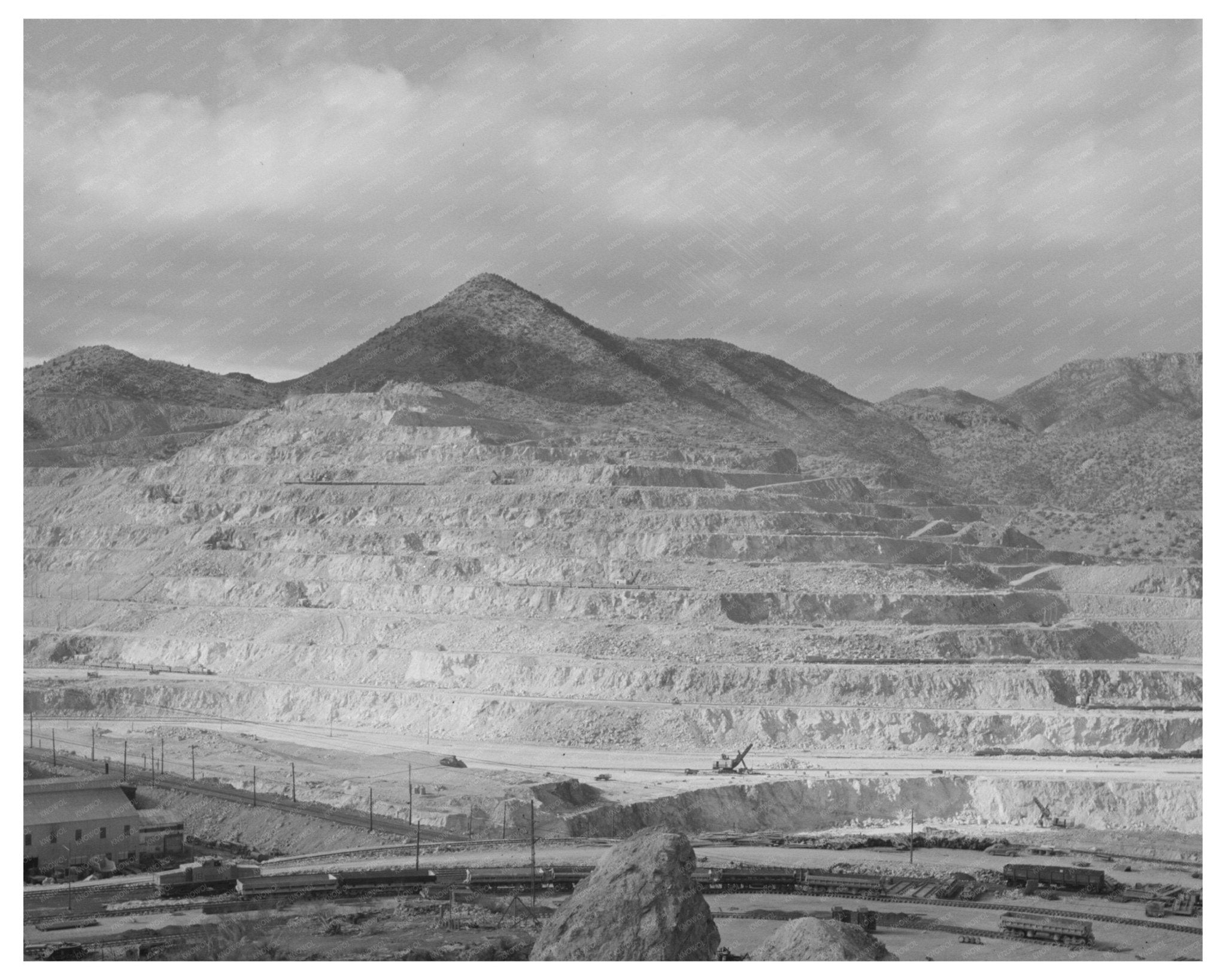 Vintage Open - Pit Copper Mine Morenci Arizona Early 20th Century - Available at KNOWOL