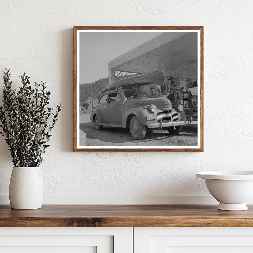 Vintage Outdoor Scene in Oakridge Oregon 1942 - Available at KNOWOL