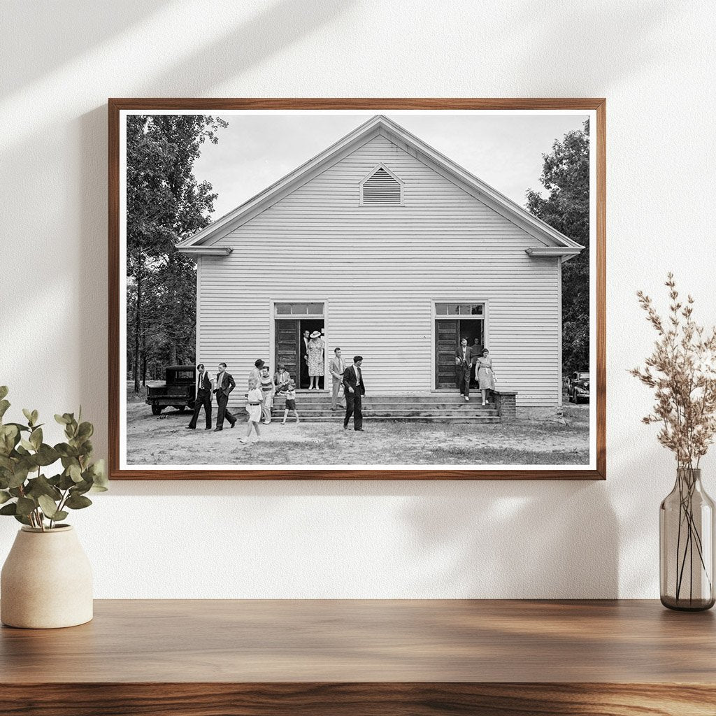 Vintage Photo of Wheeleys Church North Carolina July 1939 - Available at KNOWOL