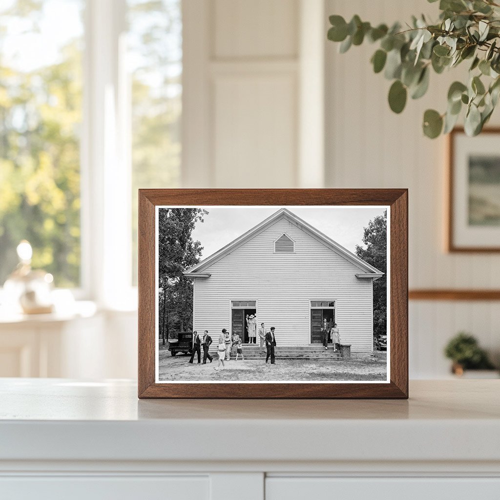 Vintage Photo of Wheeleys Church North Carolina July 1939 - Available at KNOWOL
