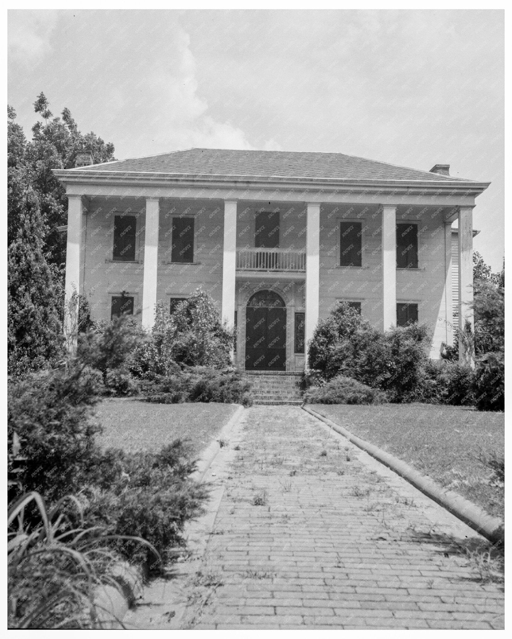 Vintage Plantation Home in Marshallville Georgia July 1937 FSA Collection - Available at KNOWOL