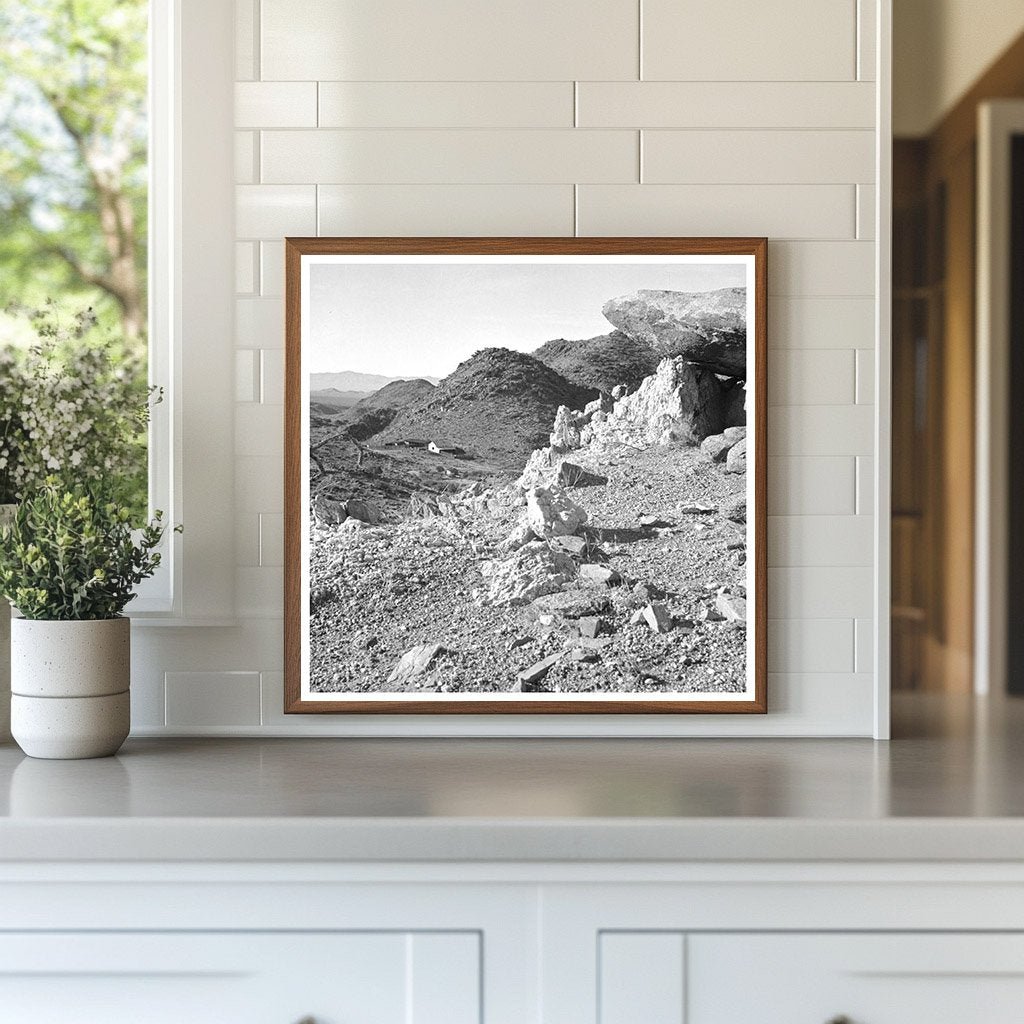 Vintage Ranch Near Kingman Arizona Desert Landscape - Available at KNOWOL