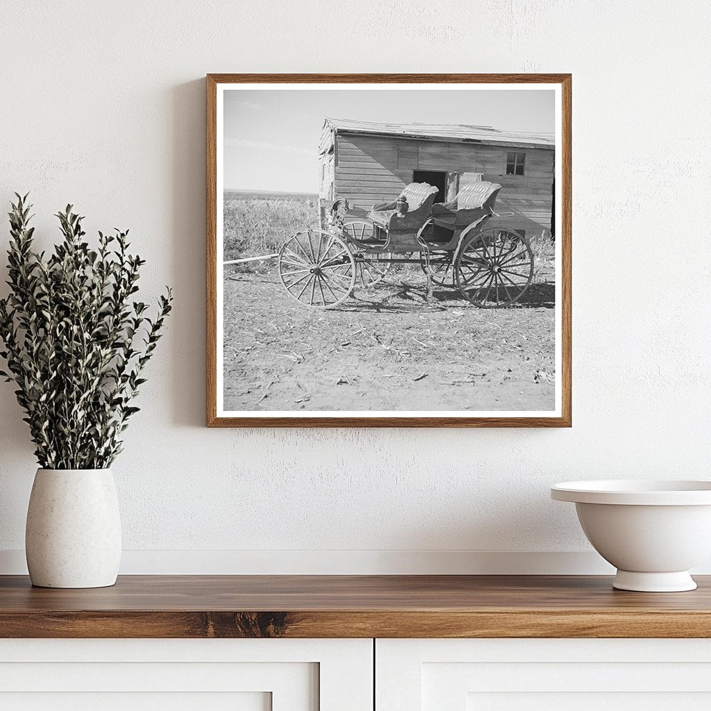 Vintage Roadside Scene in Des Lacs North Dakota 1937 - Available at KNOWOL