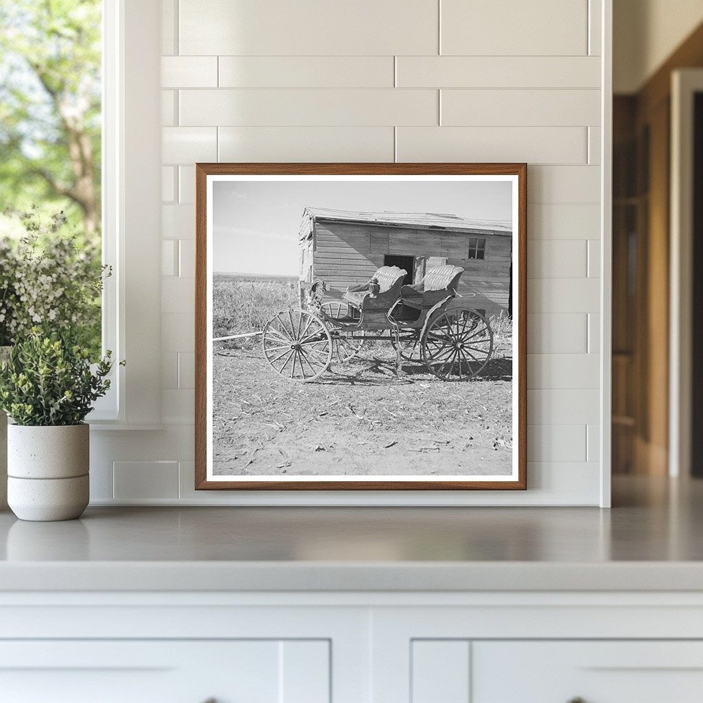 Vintage Roadside Scene in Des Lacs North Dakota 1937 - Available at KNOWOL