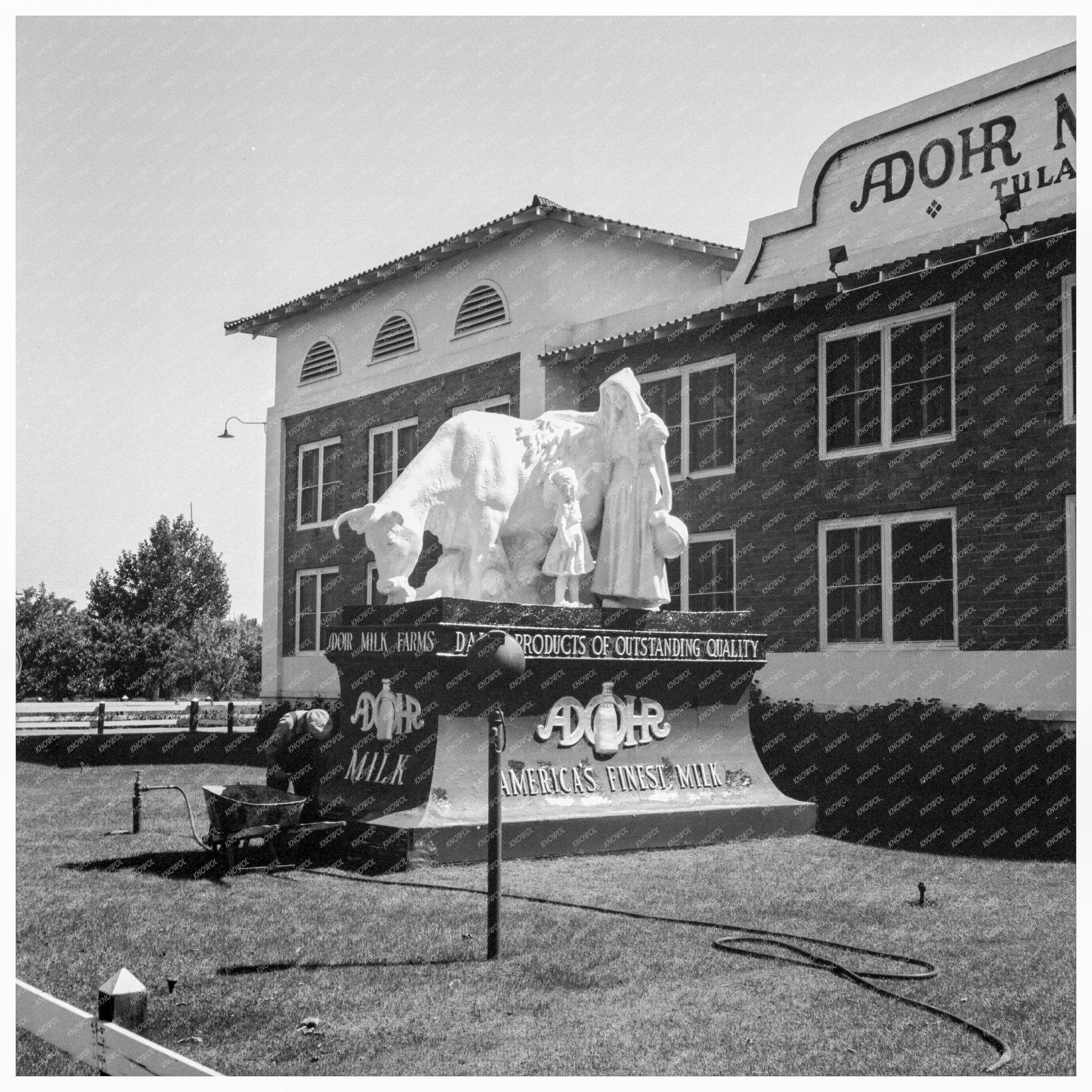 Vintage Roadside Sculptures Tulare California 1939 - Available at KNOWOL