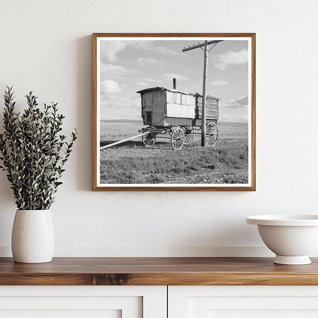 Vintage School Bus in Drought - Stricken North Dakota 1937 - Available at KNOWOL