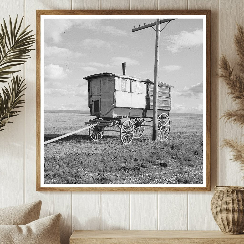 Vintage School Bus in Drought - Stricken North Dakota 1937 - Available at KNOWOL