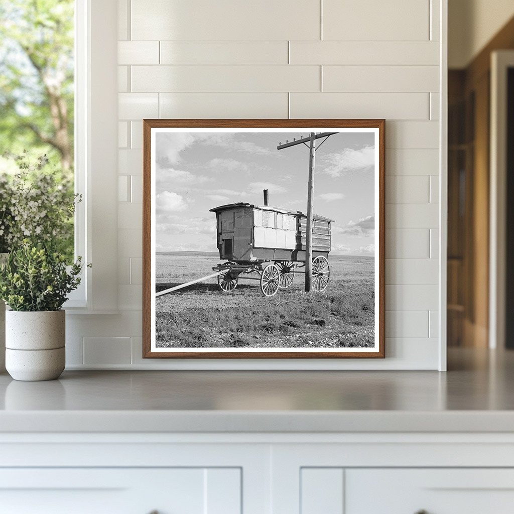 Vintage School Bus in Drought - Stricken North Dakota 1937 - Available at KNOWOL