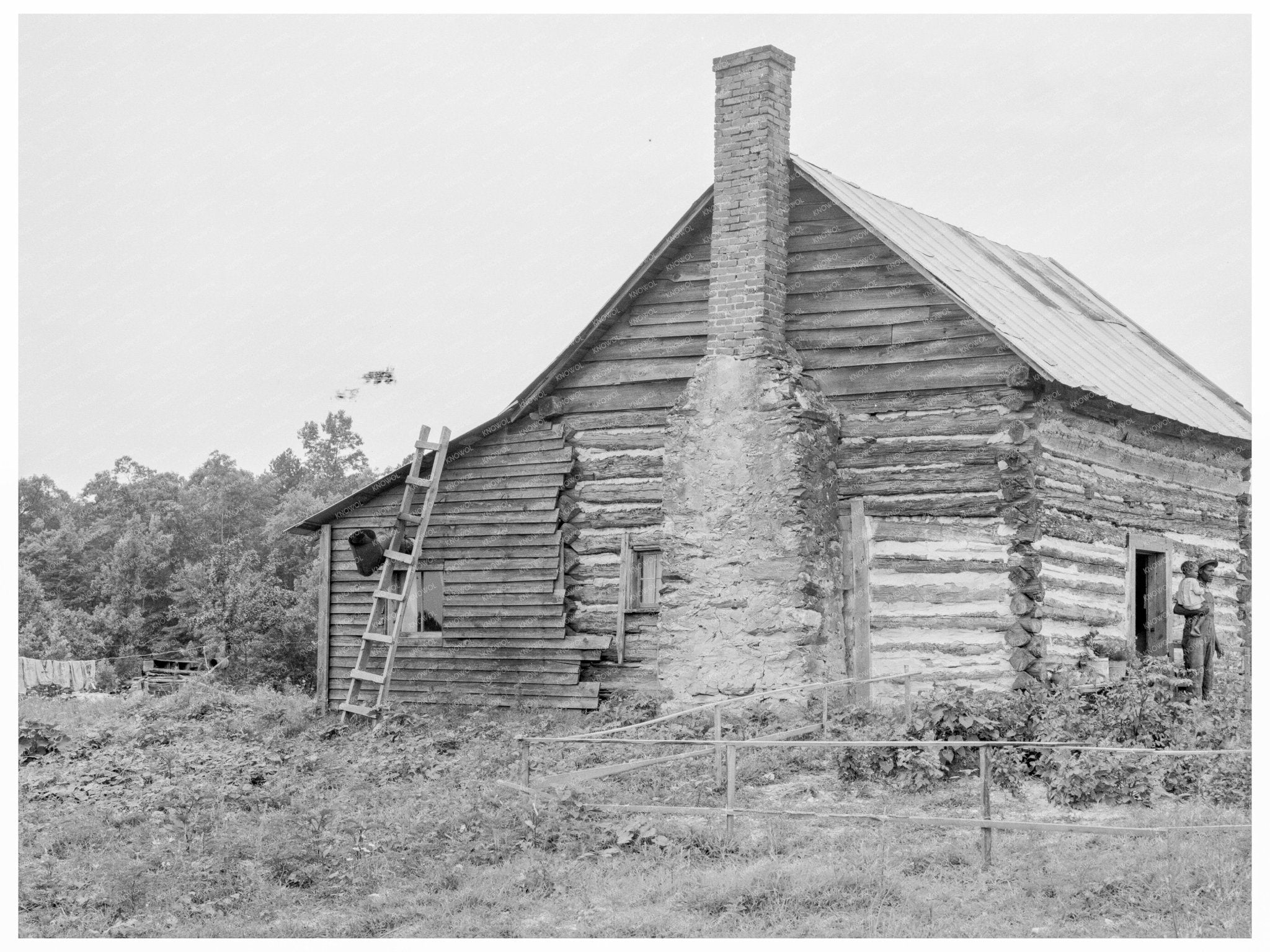 Vintage Sharecroppers House North Carolina July 1939 - Available at KNOWOL