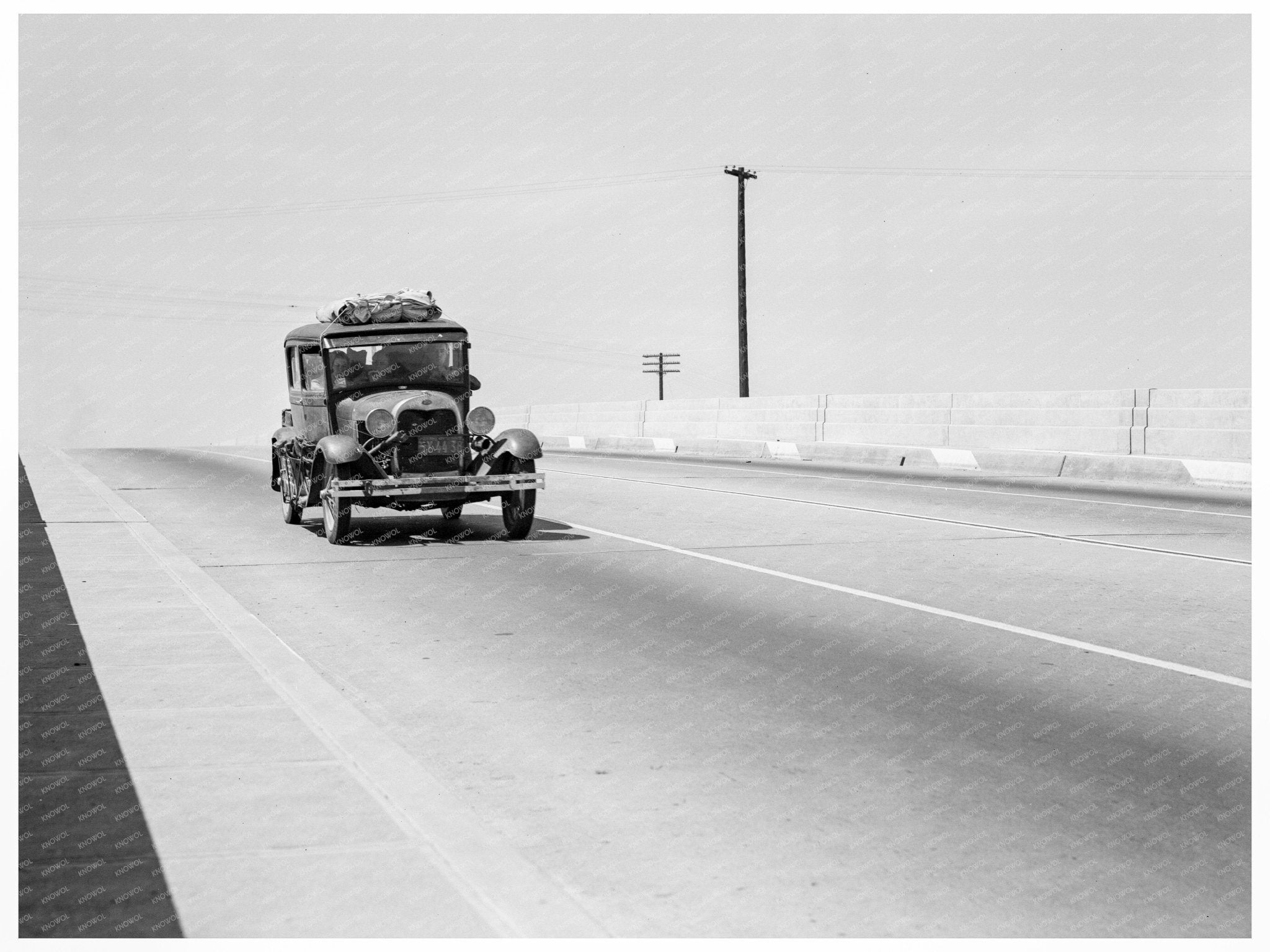 Vintage U.S. Route 99 Overpass California 1939 - Available at KNOWOL