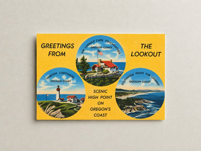 Foulweather, Cape, OR: Greetings from the Lookout, scenic high point on Oregon's coast