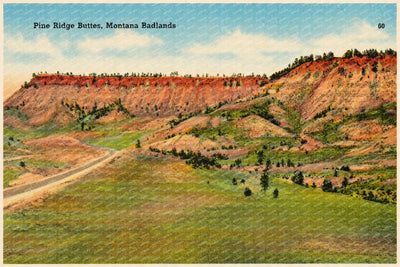 Pine Ridge, MT: Pine Ridge Buttes, Montana Badlands