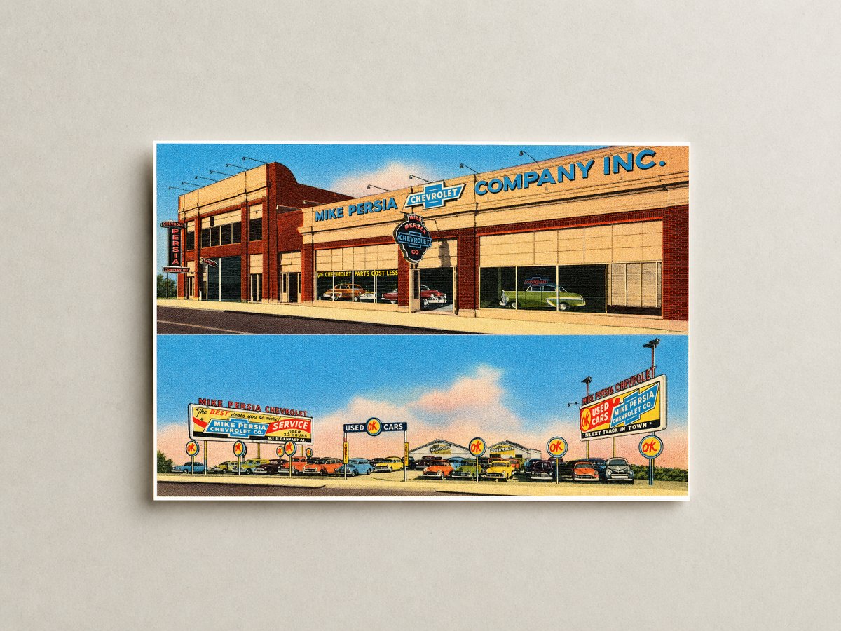 New Orleans, LA: Mike Persia Chevrolet Co., 300 Block N. Rampart St.