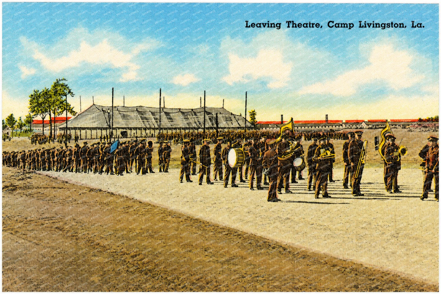 Pineville, LA: Leaving theatre, Camp Livingston