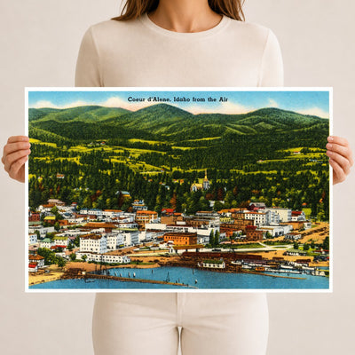 Coeur d'Alene, ID: Coeur d'Alene, Idaho from the air