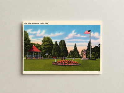 City Park, Havre de Grace, MD — Vintage Maryland Postcard