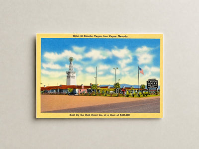 Las Vegas, NV: Hotel El Rancho Vegas, Las Vegas, Nevada. Built by the Hull Hotel Co. at cost of $425,000