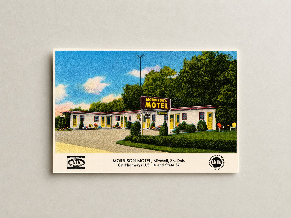 Mitchell, SD: Morrison Motel, Mitchell, So. Dak., on highways U.S. 16 and State 37