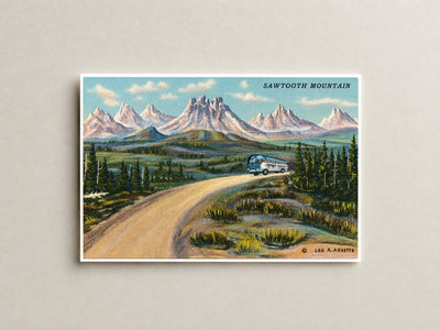Baton Rouge, LA: Sawtooth Mountain. oil painting by Leo A. Arvette