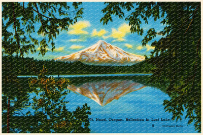 Hood, Mount, OR: Mt. Hood, Oregon, reflection in Lost Lake